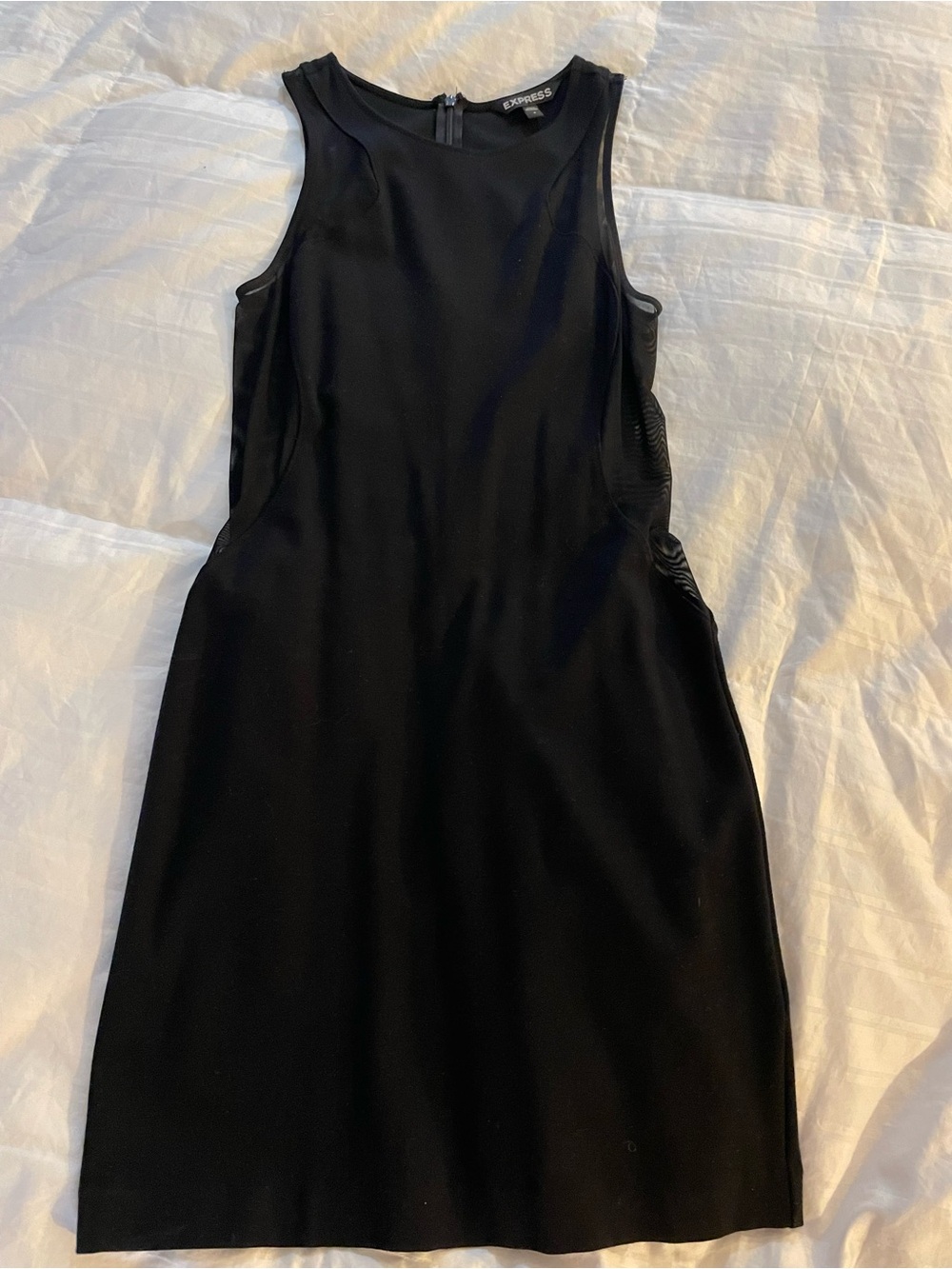 Express Black Sleeveless Mini Sheath Dress